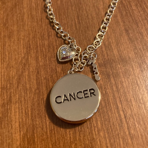 No Boundaries Gold and Black Cancer Zodiac Charm Necklace - Picture 3 of 5